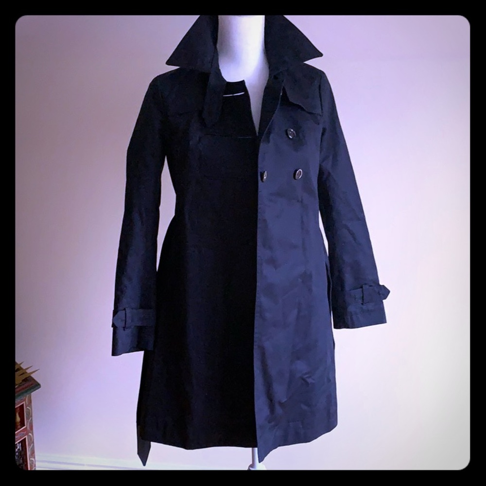 Max & Co. Navy Trench Coat, SZ 4